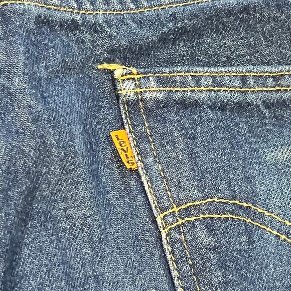 Vtg Levis 505 Denim Jeans Orange Tab Dark Wash Regular Fit USA Men’s Size 34x34 - Picture 3 of 8